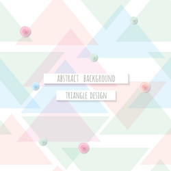 Abstract Geometric Triangle Background vector image