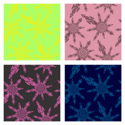assembly of patterns in bright style vector image