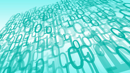 Computer cloud numbers random binary code abstract vector