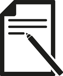 note paper icon text file symbol flat vector image