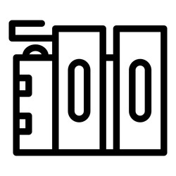 server room icon showing cloud computing data vector image