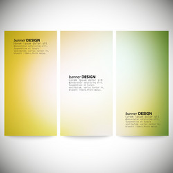 set of vertical banners abstract multicolored vector