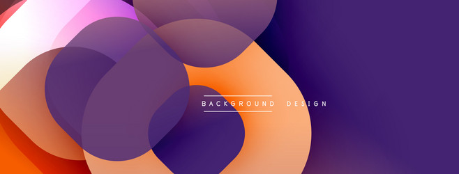 abstract shapes overlap creating vibrant vector image