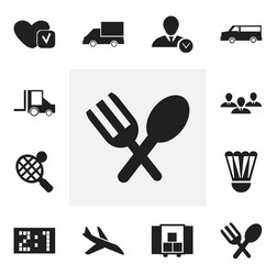 set of 12 editable complicated icons includes vector image