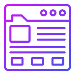 web template icon user interface as a simple vector image