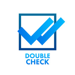 Double check mark, double tick, delivered, seen icon in line style design  isolated on white background. Editable stroke. 19551913 Vector Art at  Vecteezy