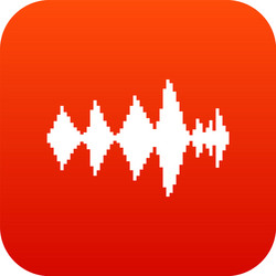 Audio digital equalizer technology icon vector