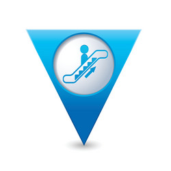 Escalator Map Pointer vector image
