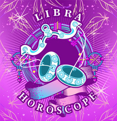 Libra Zodiac Scales Symbol Vector Image