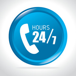 call center and technical support vector image