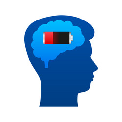 brain think loading concept with idea processed vector image