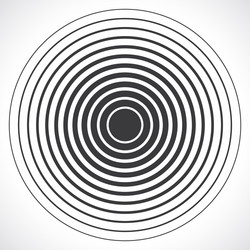 Abstract Concentric Circles vector image