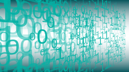 Binary code abstract backdrop big data conception vector