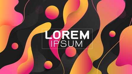 Fluid Gradient Shapes Background vector image