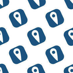 Location icon seamless pattern map pointer Vector Image