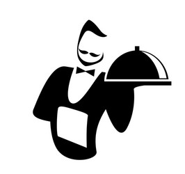 Waiter Royalty Free Vector Image - VectorStock