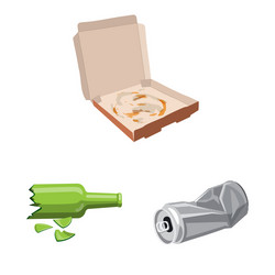 isolated object environment and waste symbol vector image