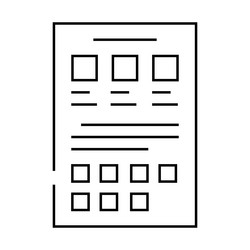 style guide ux ui design line icon vector image