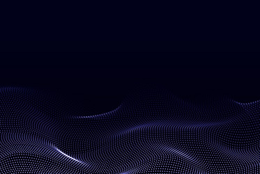 abstract gradient particle wave big data digital vector image