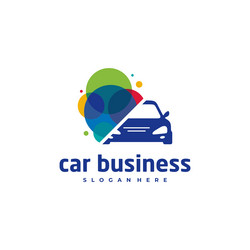 Car paint logo template creative design Royalty Free Vector