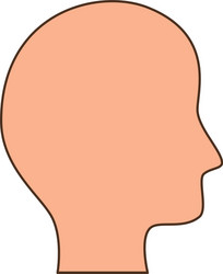 Human head profile icon image Royalty Free Vector Image