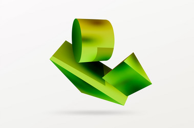 3d abstract background shapes triangle vector image