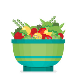 Vegetable fresh salad Royalty Free Vector Image