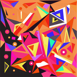 abstract modern triangles background pattern vector image