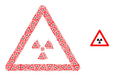 radioactivity warning recursive composition vector image