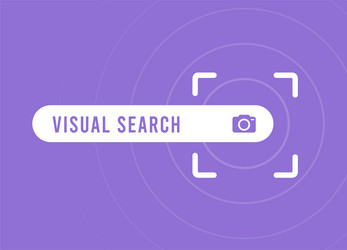 Visual search engine tool concept by image vector