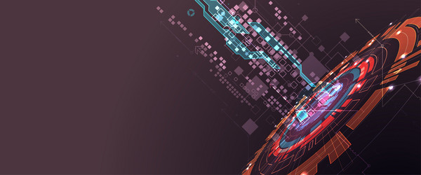Abstract Circuit Technology Background vector image