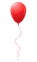 Flat balloon birthday icon Royalty Free Vector Image