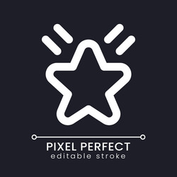 effect pixel perfect white linear ui icon vector image