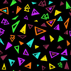 seamless pattern with colorful triangles vector image
