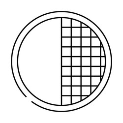 contrast ratio ux ui design line icon vector image