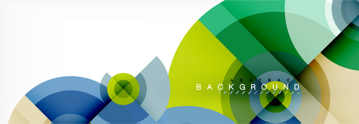 minimal geometric circles and triangles abstract vector image