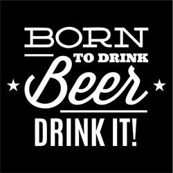 Stylized quote on the topic of beer white vector