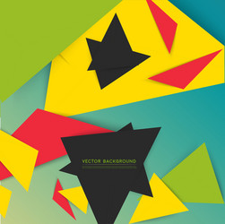 background abstract polygon triangles vector image