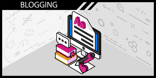 blogging isometric design icon web 3d colorful vector image