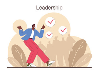 delegation task assignment and control leader vector image