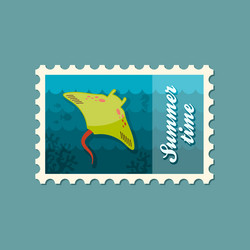 Ramp fish icon summer vacation Royalty Free Vector Image