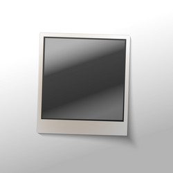 Shiny Polaroid Frame vector image