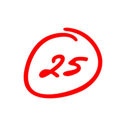 Grade a hand drawn good exam score Royalty Free Vector Image