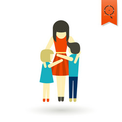 Happy mothers day icon vector