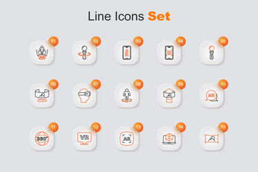 set line wide angle picture 3d modeling augmented vector image