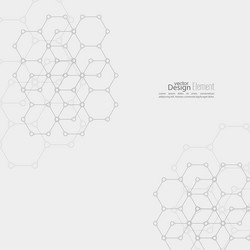 Abstract background with dna molecule structure vector