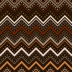 zig zag pattern with lines and dots in brown tones vector image