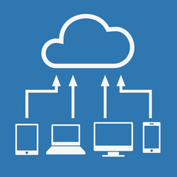 Cloud Computing Devices Connection vector image