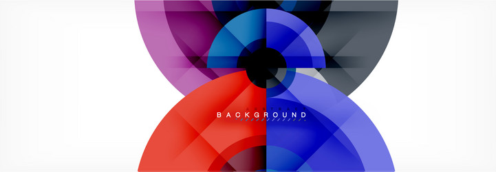minimal geometric circles and triangles abstract vector image