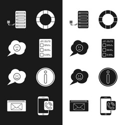 set create account screen on mobile speech bubble vector image